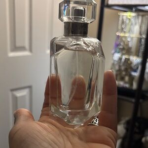 Tiffany &Co Perfume Elegant Clear Glass Perfume Bottle set Size 2.5(fairly new)